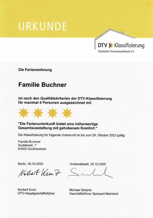 Ferienwohnung Familie Buchner Großheubach Buitenkant foto